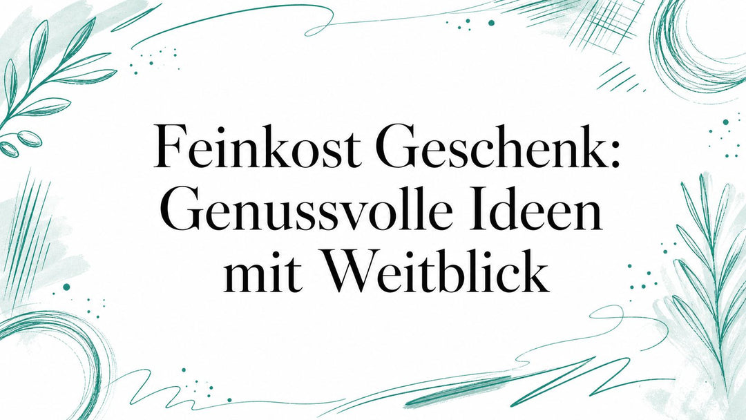 Feinkost Geschenk: Genussvolle Ideen mit Weitblick