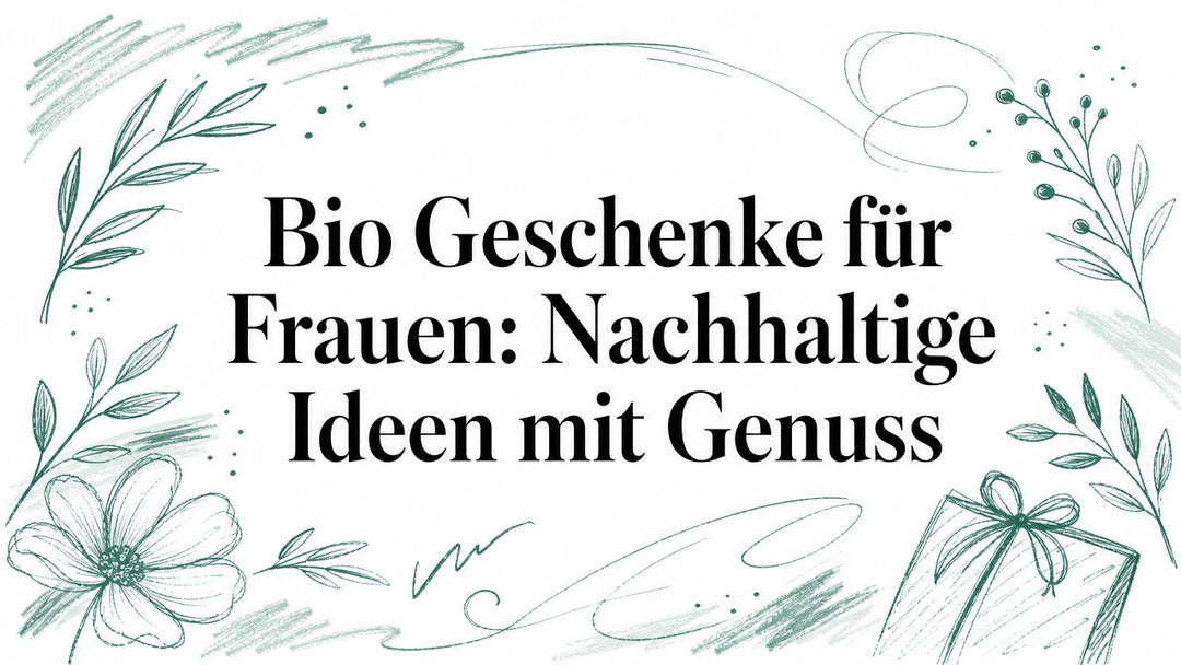 Bio Geschenke für Frauen: Nachhaltige Ideen mit Genuss