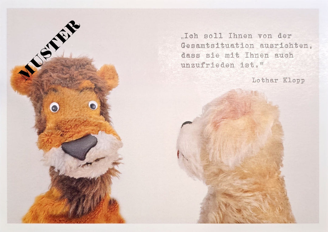 Möppi Baumann verblüffende Wahrheiten Postkarte