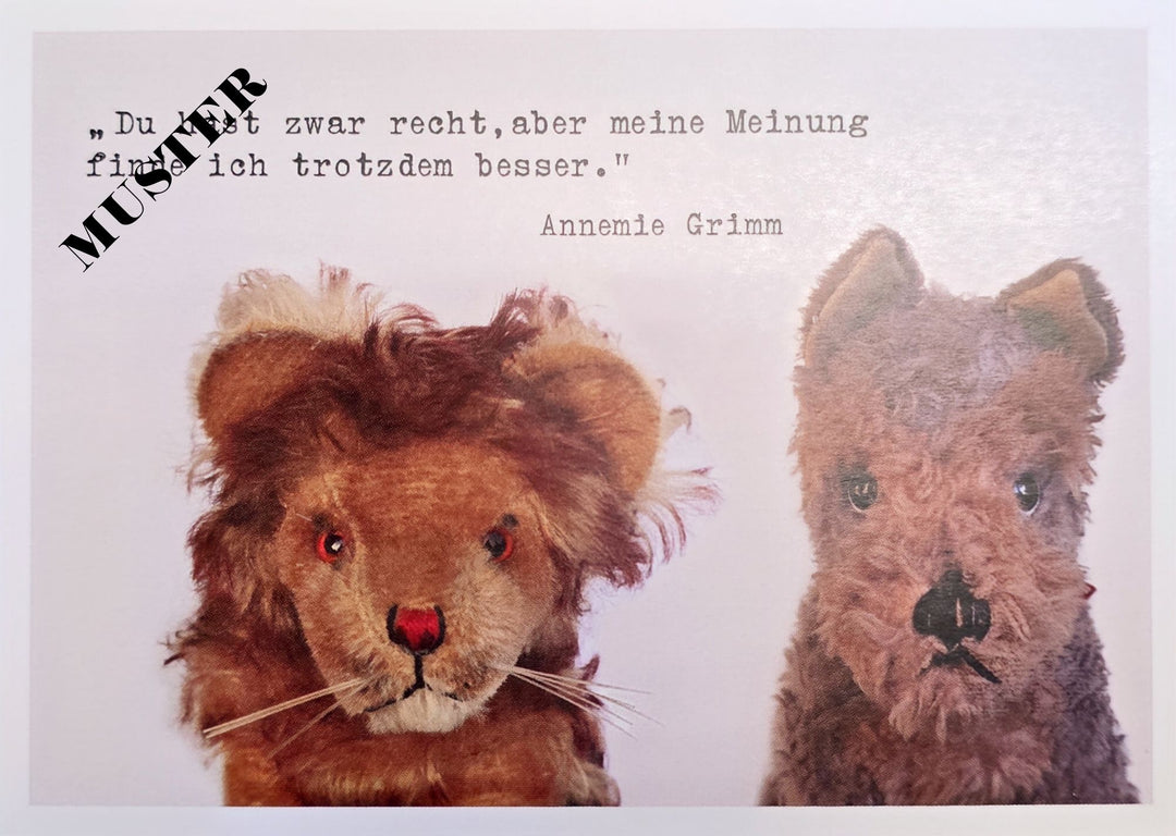 Möppi Baumann verblüffende Wahrheiten Postkarte