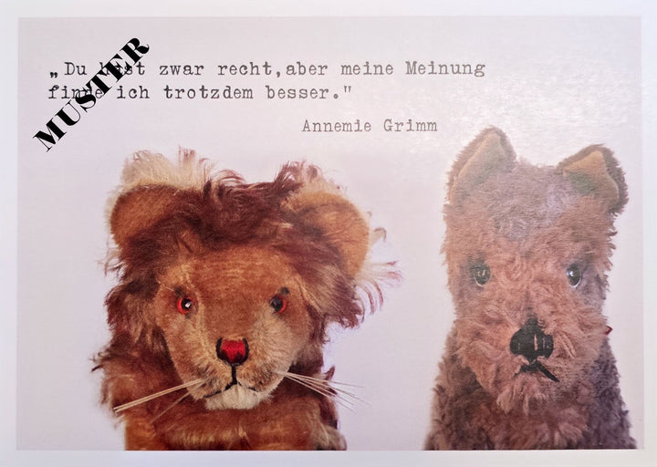 Möppi Baumann verblüffende Wahrheiten Postkarte