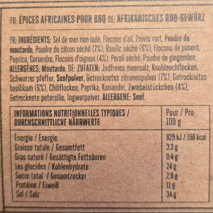5-Tin Tiny Taster Set, 5x 15 Gramm Gewürze aus Südafrika in der Dose