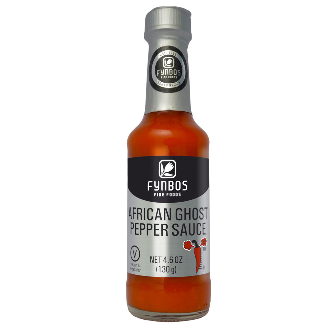 African Ghost Pepper Sauce 125ml, heat level: 12/10 Fynbos Fine Foods 