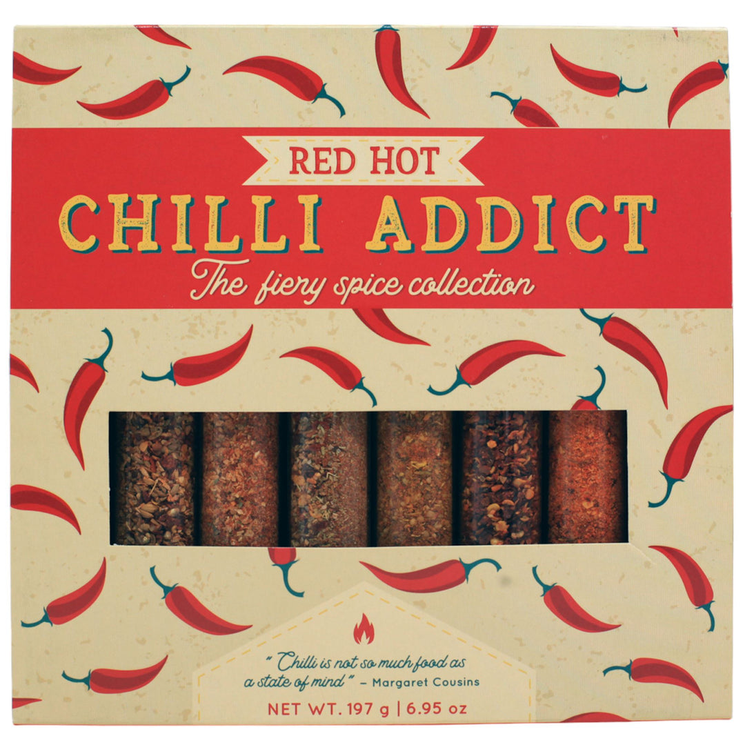 Red Hot Chilli Addict Gift Set aus 8 verschiedenen Chillis Afrikas Eat.Art Fine Food Gifting 