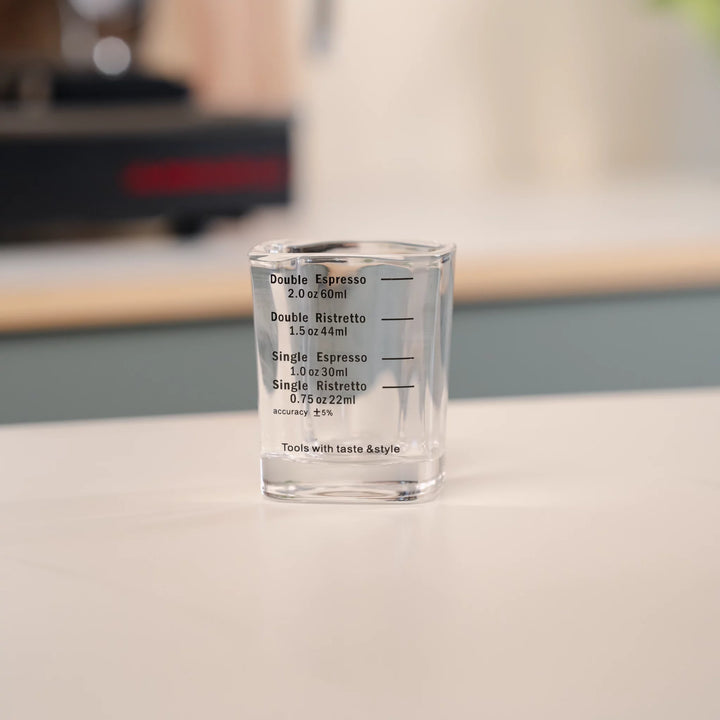 Espresso Shot Glas mit Einteilung