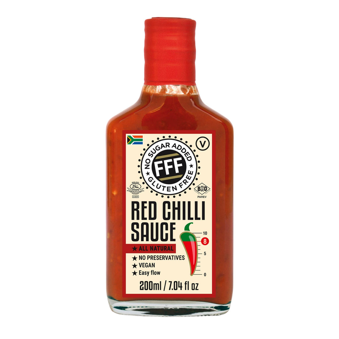 Red Chilli Sauce 200ml, heat level: 8/10 Fynbos Fine Foods 