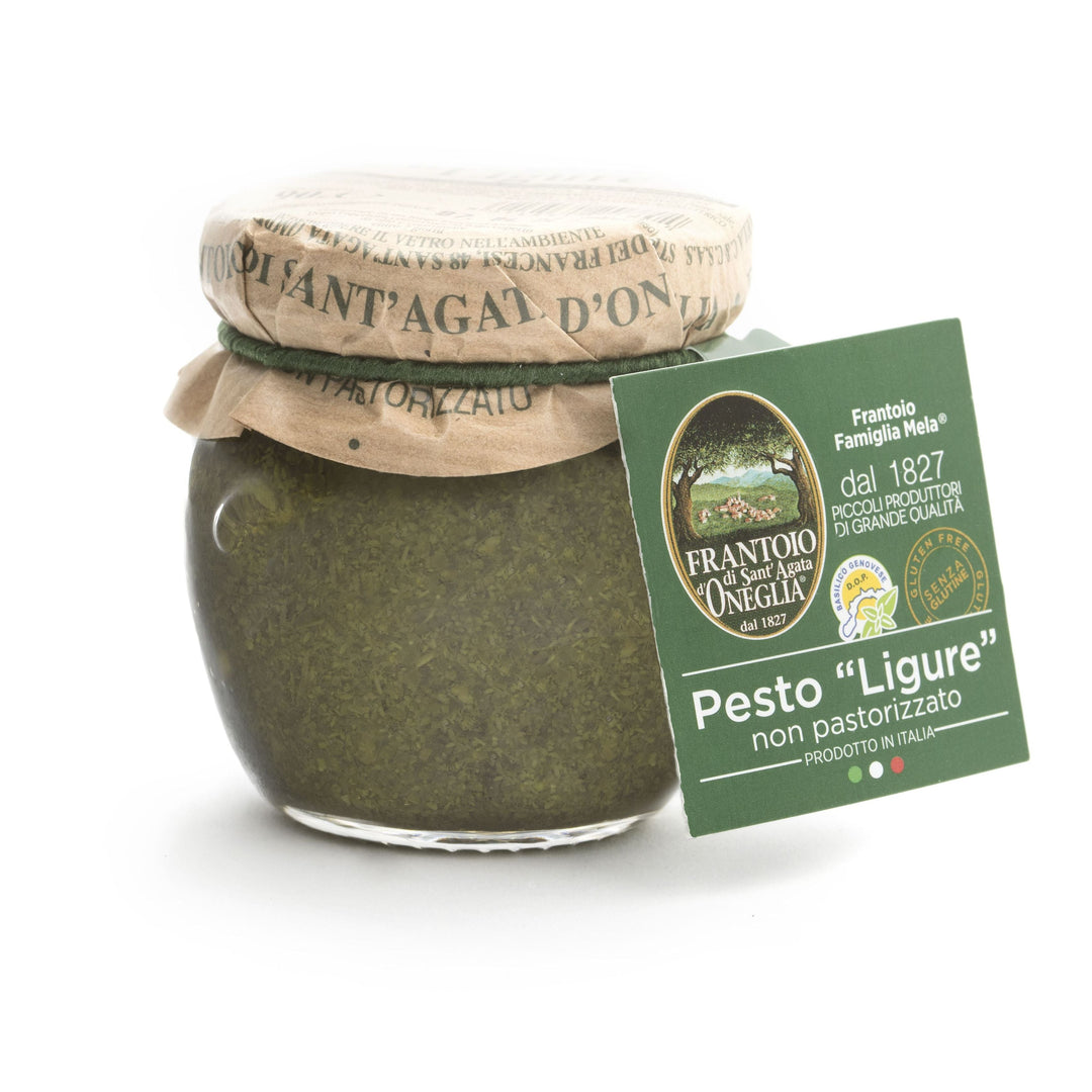 Pesto Fresco von Frantoio im Glas, frisches Basilikum-Pesto