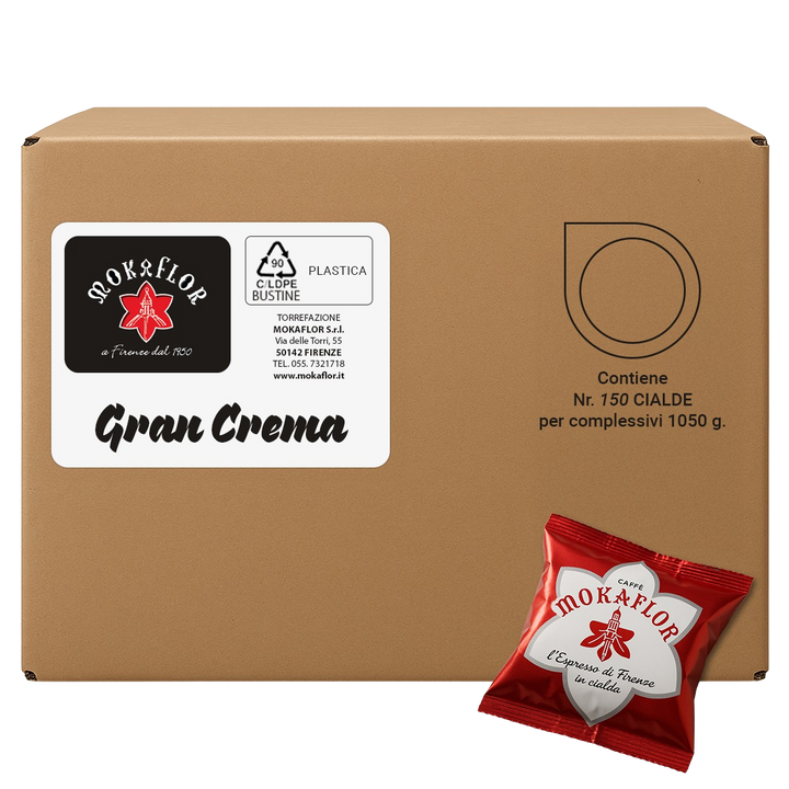 Mokaflor Gran Crema ESE System Pads 44mm 150 Stück 60/40