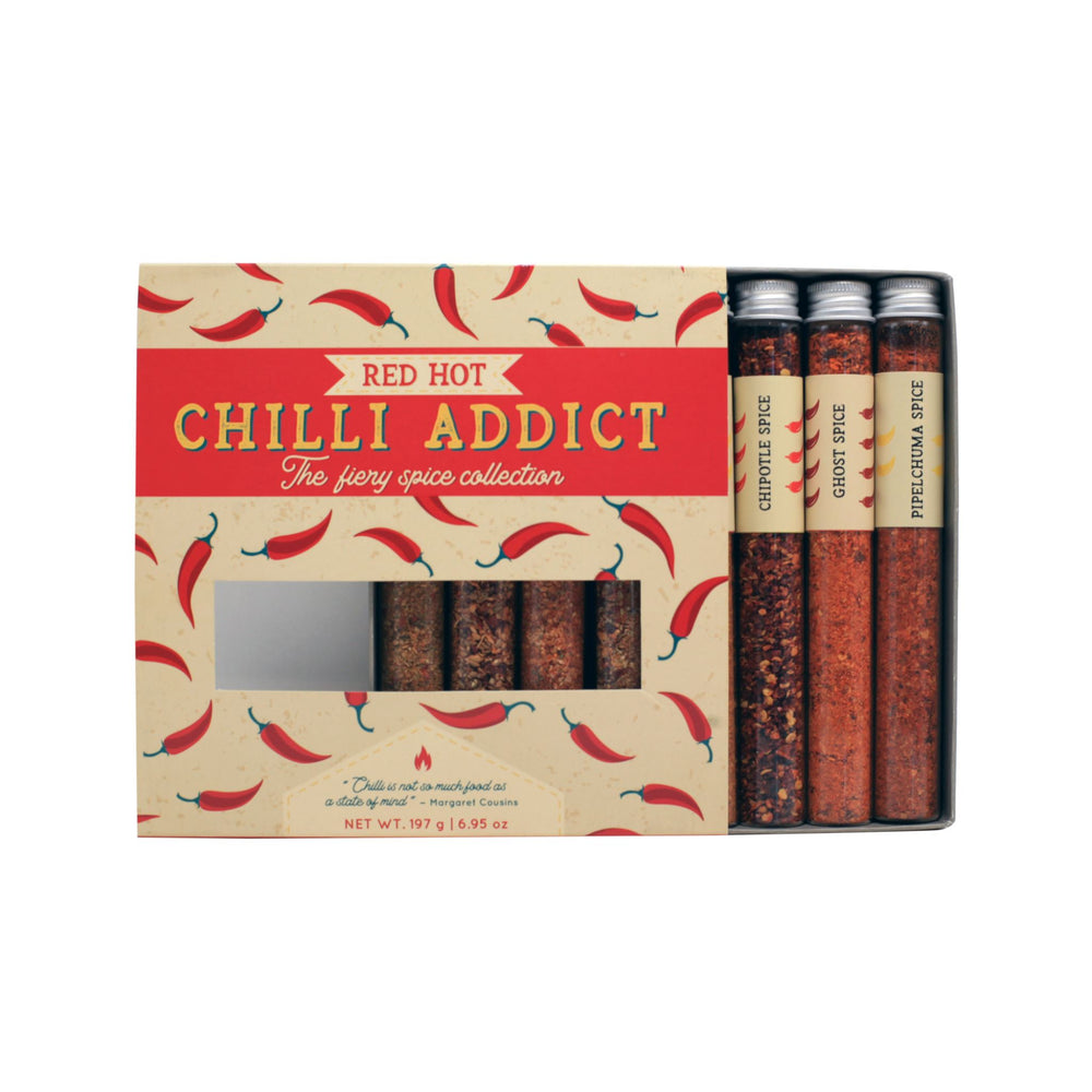Red Hot Chilli Addict Gift Set aus 8 verschiedenen Chillis Afrikas Eat.Art Fine Food Gifting 