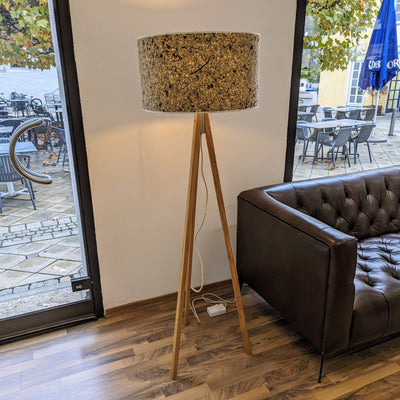Ligno Stehlampe Almwiese - Fuß Zirbe Stehlampe Leuchtnatur 