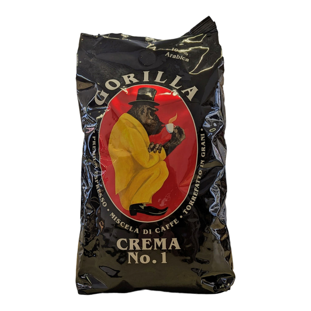 Crema No. 1 Bohnen 1Kg 100% Kaffeebohnen GORILLA 