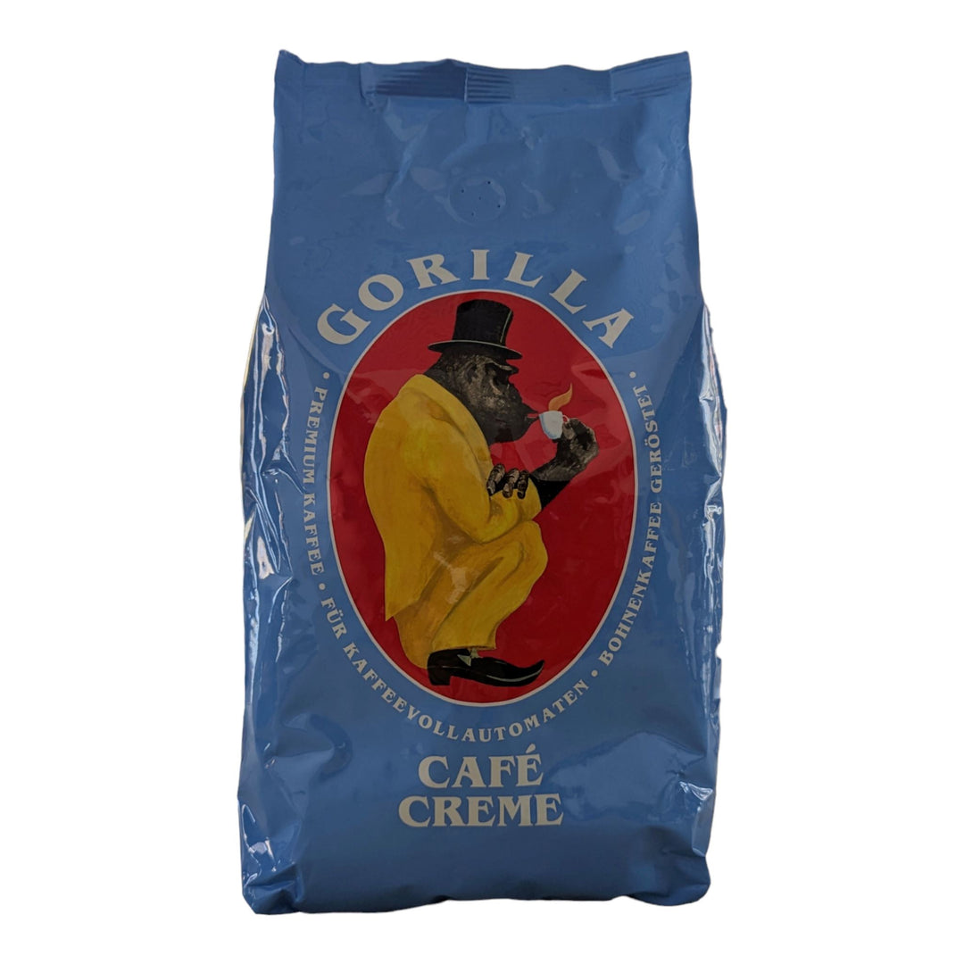 Cafe Creme Bohnen 1Kg 100% Kaffeebohnen GORILLA 
