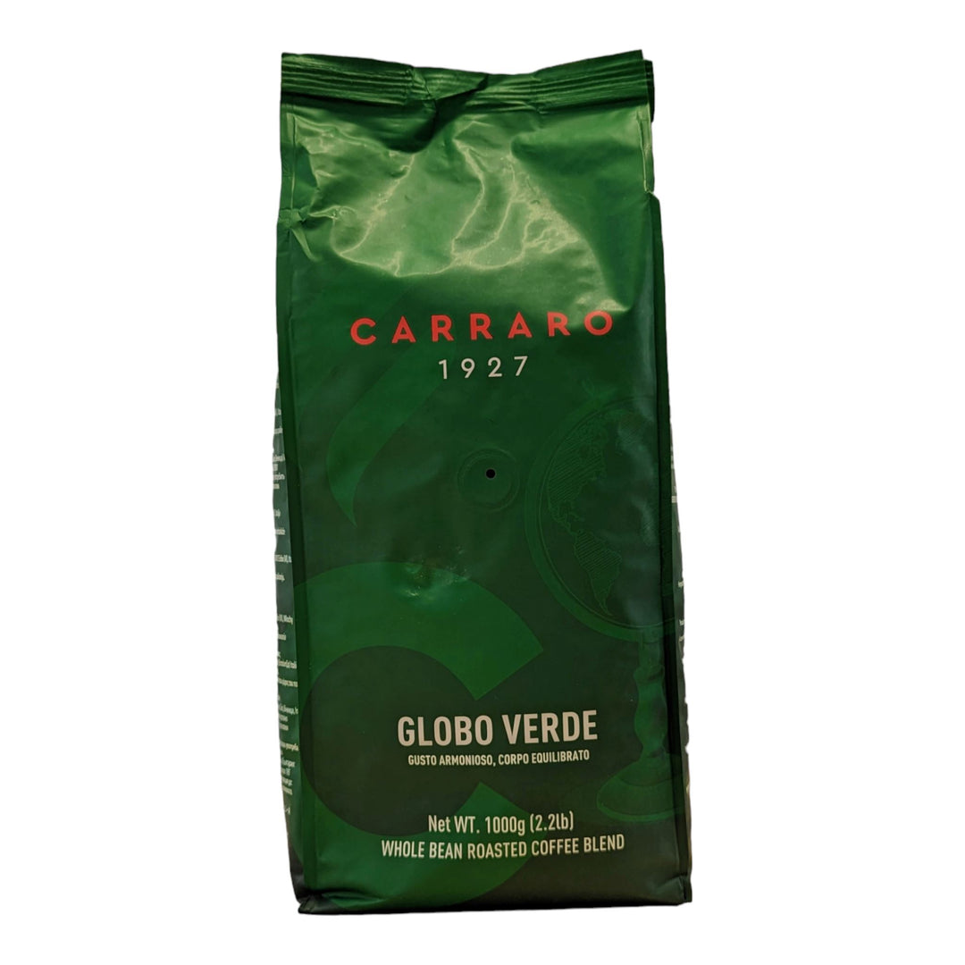 Globo Verde Bohnen 1Kg 50/50 Kaffeebohnen Carraro 1927 