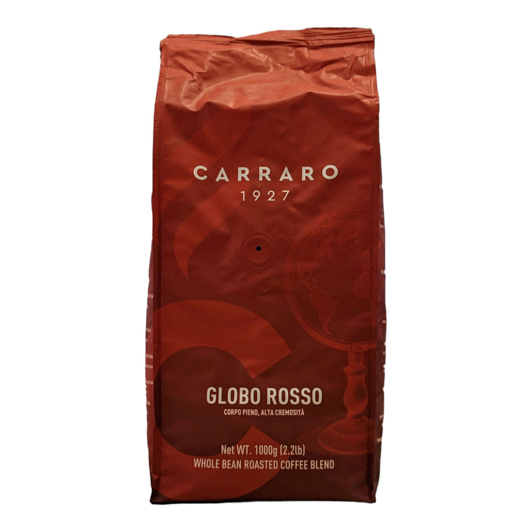 Globo Rosso Bohnen 1Kg 30/70 Kaffeebohnen Carraro 1927 