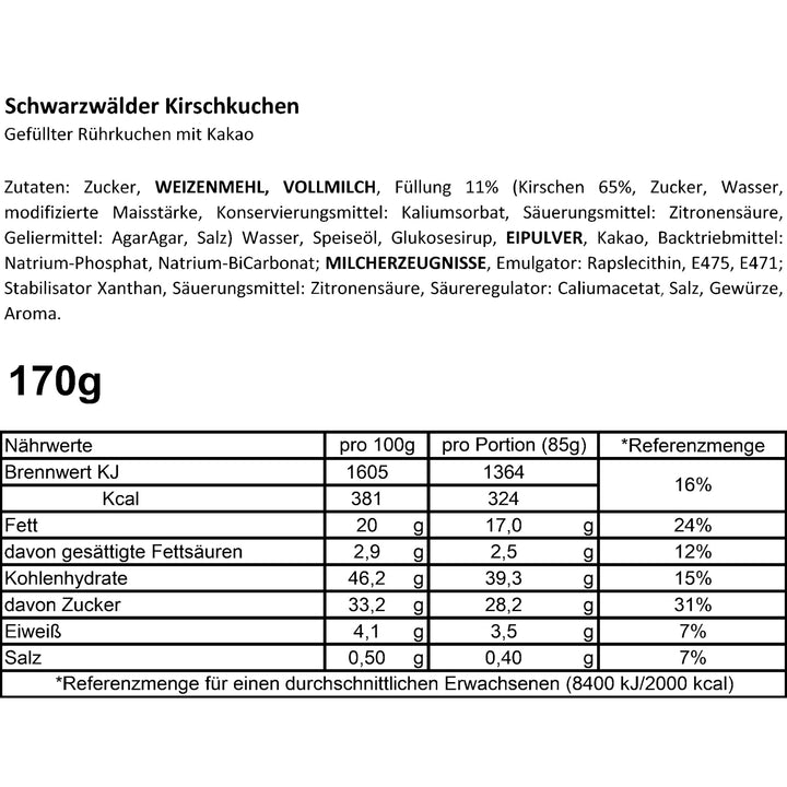 Cancake Hugs & Kisses Malibu Edition Schwarzwälder Kirschkuchen - Der Kuchen aus der Dose - SoulTool