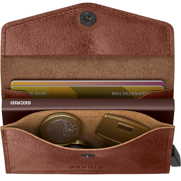 Envelope wallet vintage - Kartenetui für Kreditkarten mit Münzfach