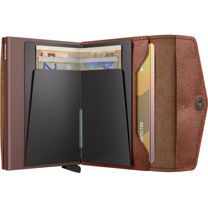 Envelope wallet vintage - Kartenetui für Kreditkarten mit Münzfach