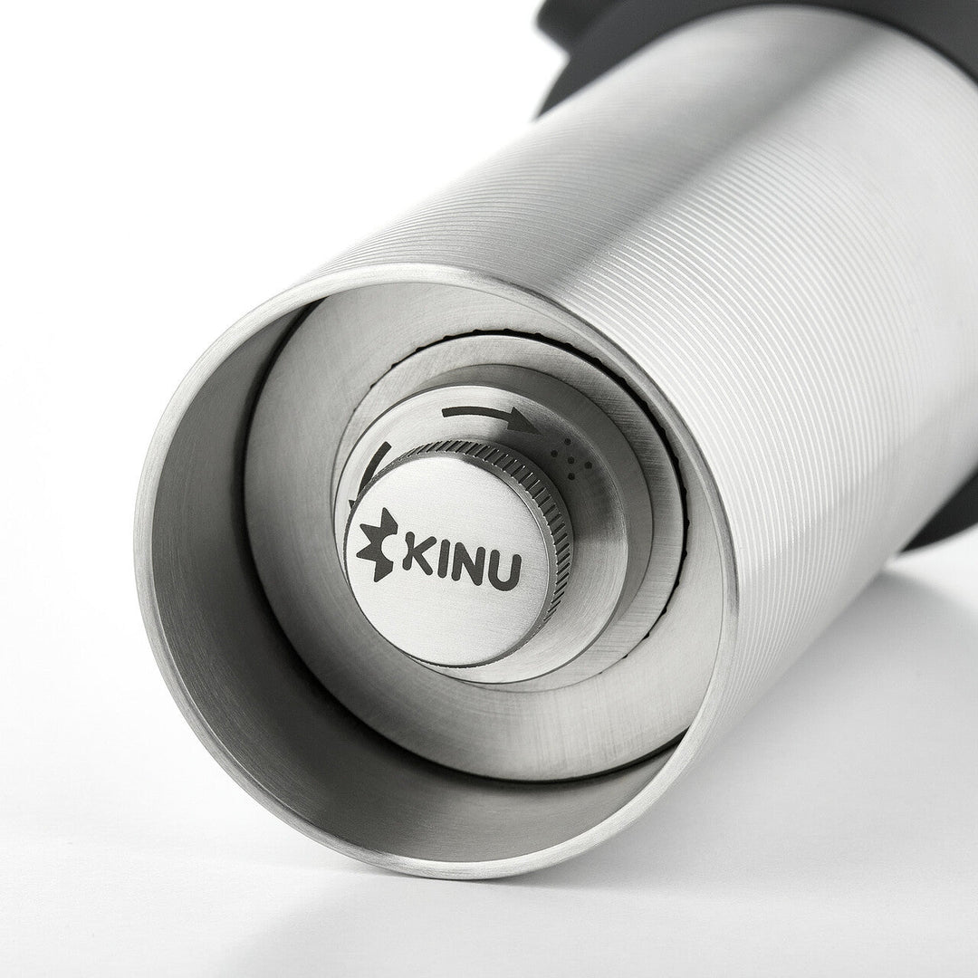 Kinu Saturn Silver - manuelle Gewürzmühle