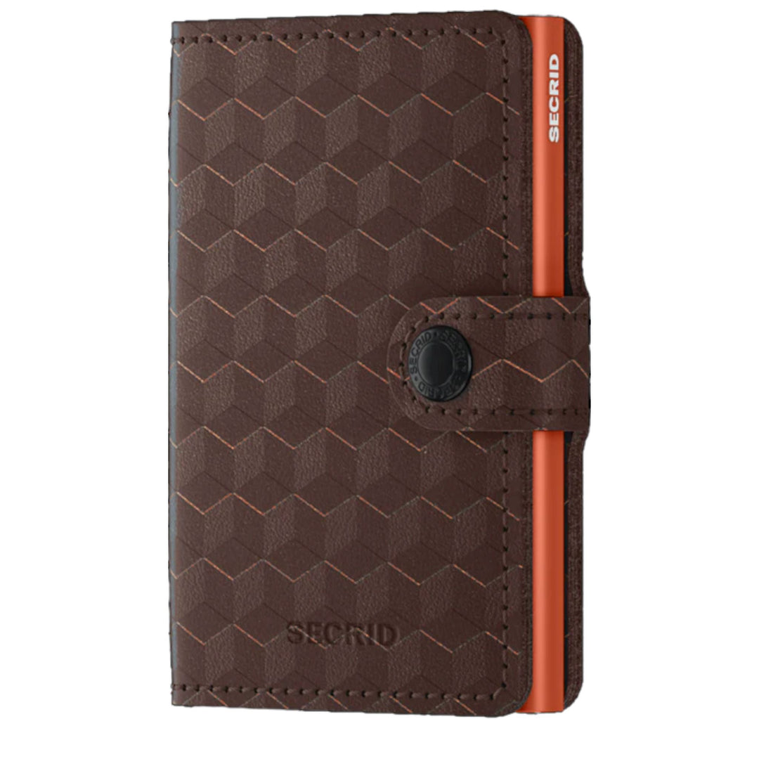 Optical Mini Wallet Kartenetui Secrid Brown & Orange 