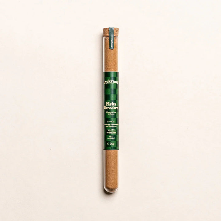 Keks Gewürze - 20 Gramm im Glasrohr