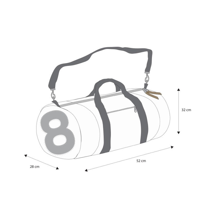 Sporttasche "Pirat" 2610 - RESQ - Zahl orange mit 45 Liter Volumen