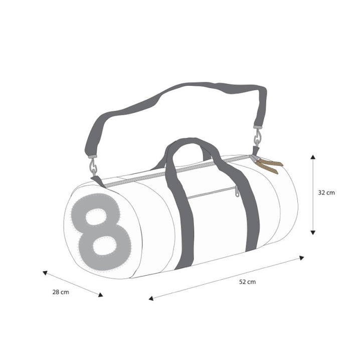 Sporttasche "Pirat" 2610 - RESQ - Zahl orange mit 45 Liter Volumen