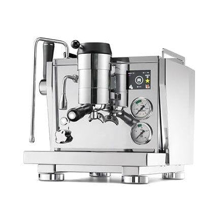 Edelstahl Espressomaschine mit Dual-Manometer, Profi-Siebträger, Touch-Display und Dampflanze