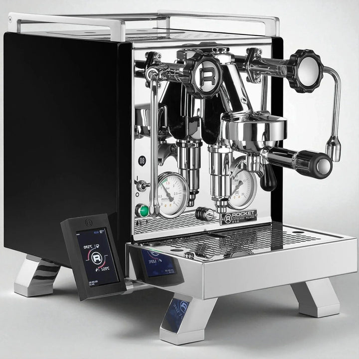 Rocket R58 Cinquantotto Nero Espressomaschine mit Dualboiler, Edelstahlgehäuse und Manometer