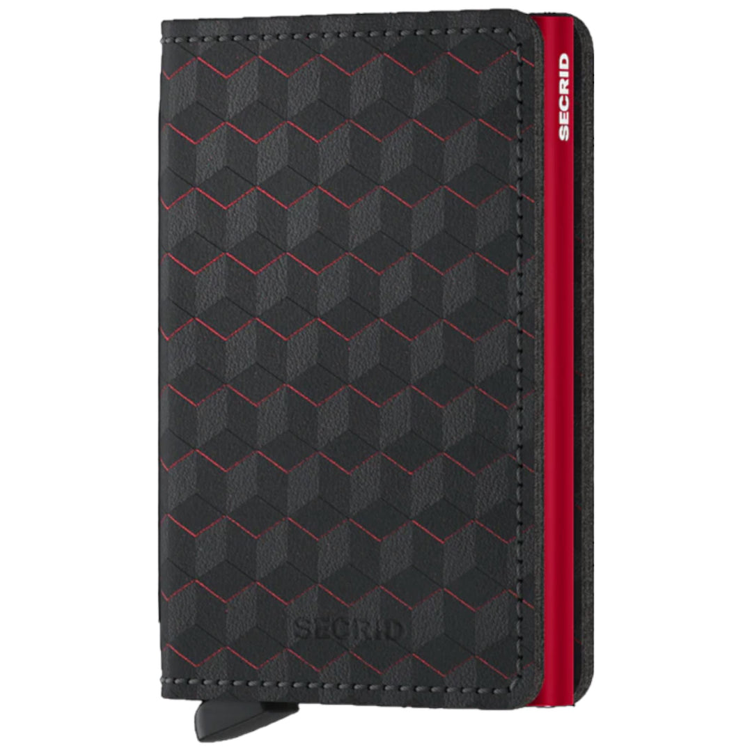 Optical Slim Wallet Kartenetui Secrid Black & Red 