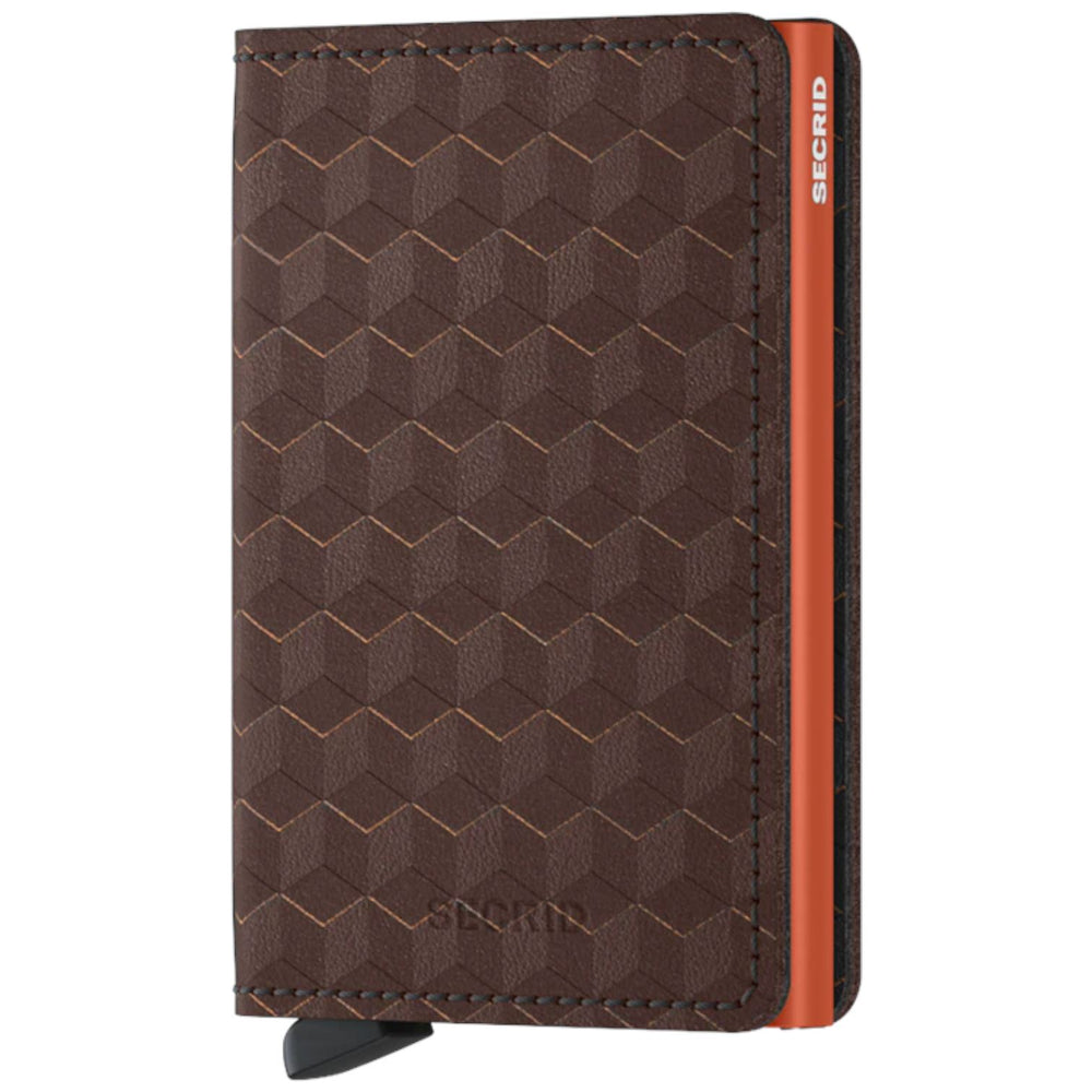 Optical Slim Wallet Kartenetui Secrid Brown & Orange 