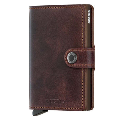 Vintage Mini Wallet Kartenetui Secrid Mini Chocolate 