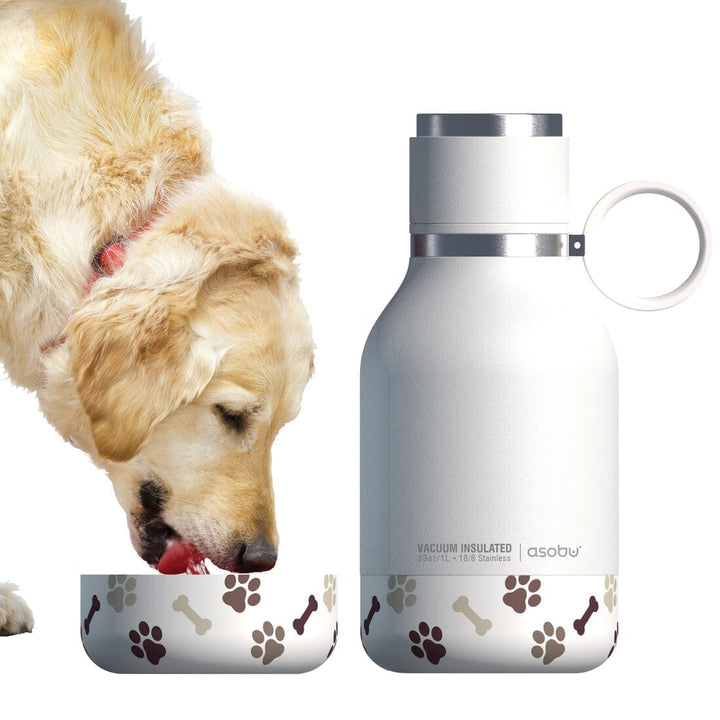 DOG BOWL Flasche mit Hundenapf Trinkflasche asobu 