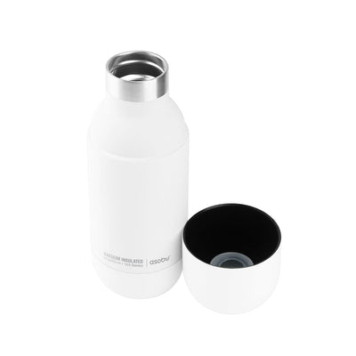 ORB Edelstahlflasche mit Becher Trinkflasche asobu 