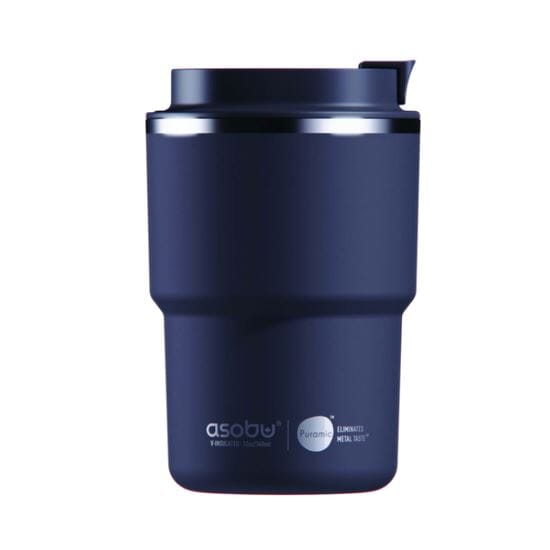 Travel Mug Kaffeebecher Kaffeebecher asobu Schwarz 