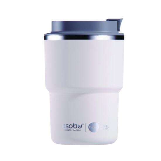 Travel Mug Kaffeebecher Kaffeebecher asobu Weiß 